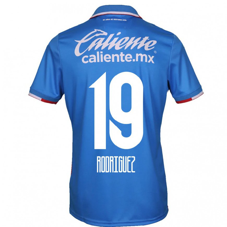 Kandiny Herren Carlos Rodriguez #19 Azurblau Heimtrikot Trikot 2022/23 T-shirt