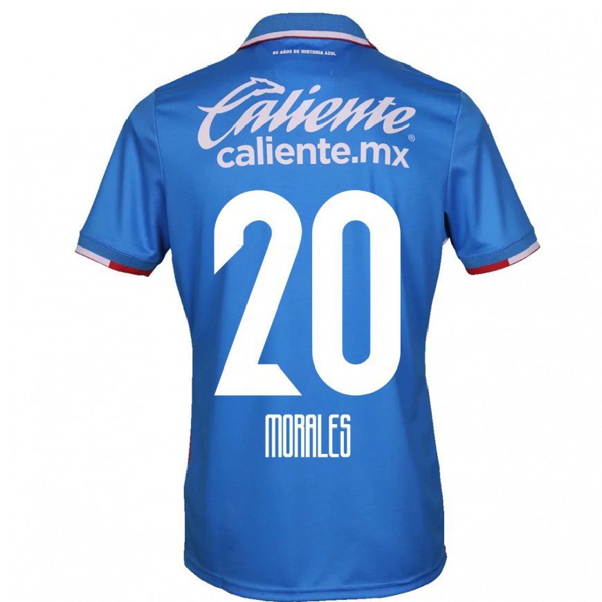Kandiny Herren Ivan Morales #20 Azurblau Heimtrikot Trikot 2022/23 T-shirt