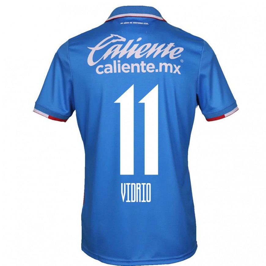 Kandiny Herren Nailea Vidrio #11 Azurblau Heimtrikot Trikot 2022/23 T-shirt