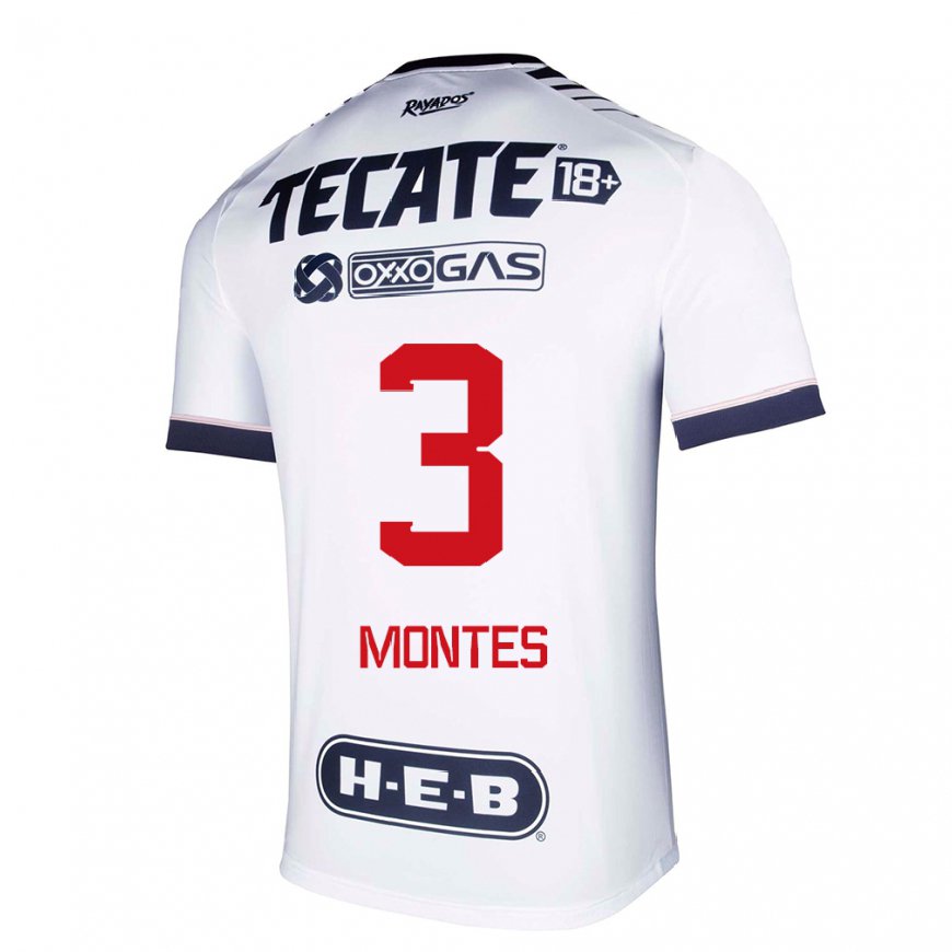 Kandiny Herren Cesar Montes #3 Weißer Raum Heimtrikot Trikot 2022/23 T-shirt