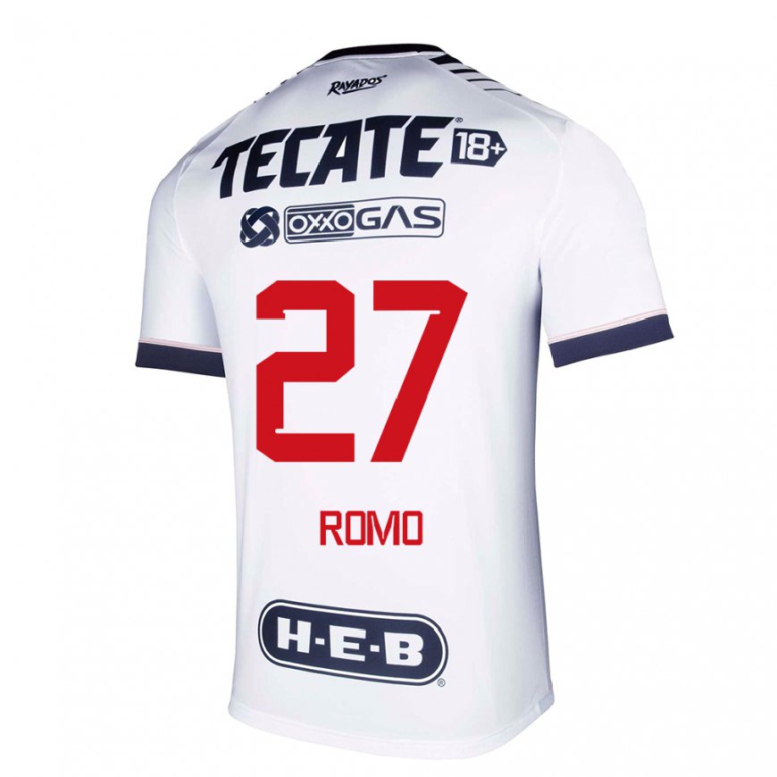 Kandiny Herren Luis Romo #27 Weißer Raum Heimtrikot Trikot 2022/23 T-shirt