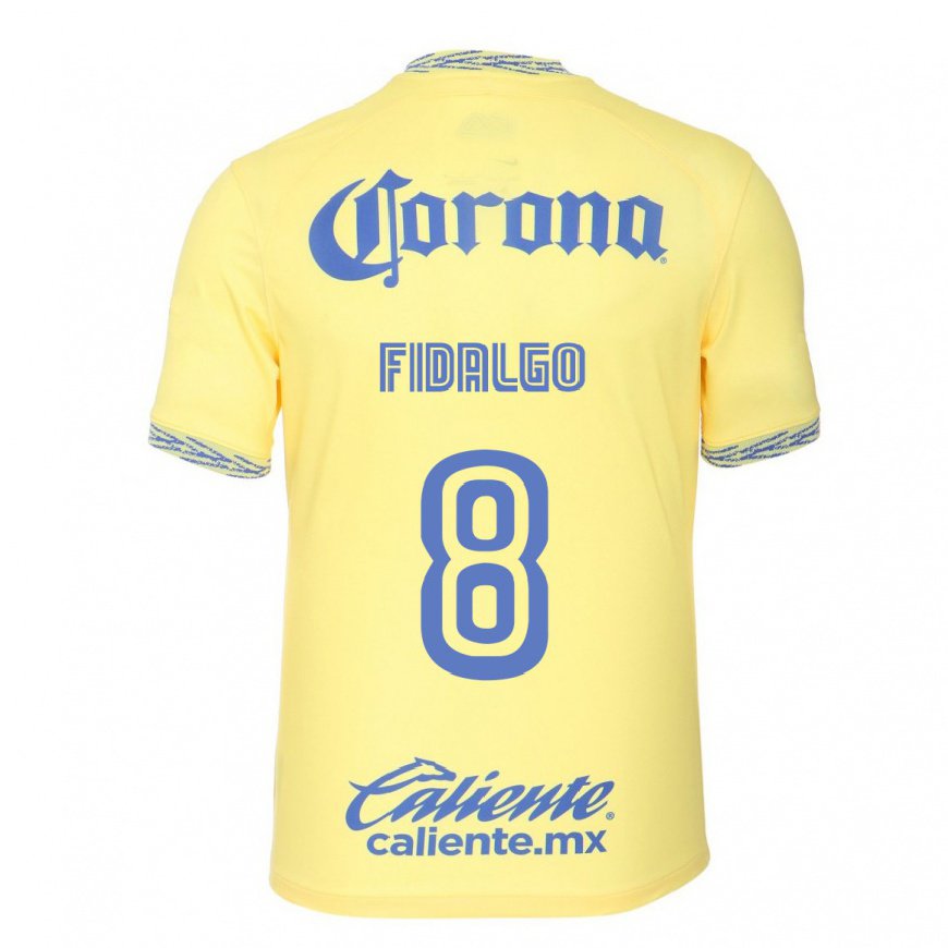 Kandiny Herren Alvaro Fidalgo #8 Zitronengelb Heimtrikot Trikot 2022/23 T-shirt