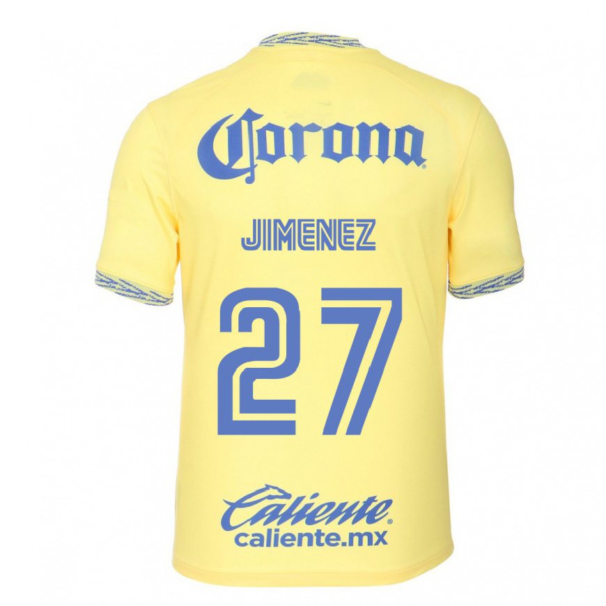 Kandiny Herren Oscar Jimenez #27 Zitronengelb Heimtrikot Trikot 2022/23 T-shirt