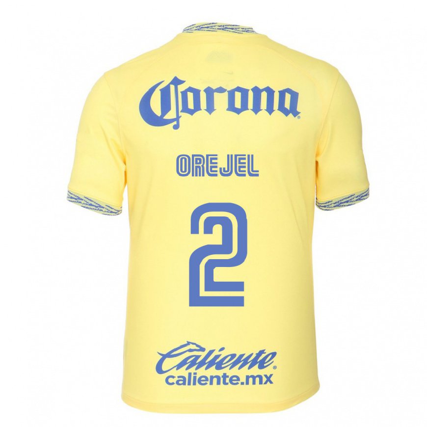 Kandiny Herren Jocelyn Orejel #2 Zitronengelb Heimtrikot Trikot 2022/23 T-shirt