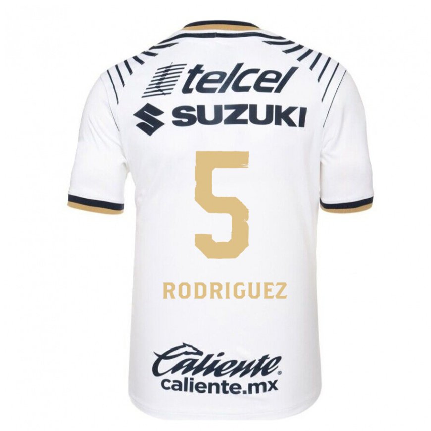 Kandiny Herren Jeronimo Rodriguez #5 Weißes Denim Heimtrikot Trikot 2022/23 T-shirt