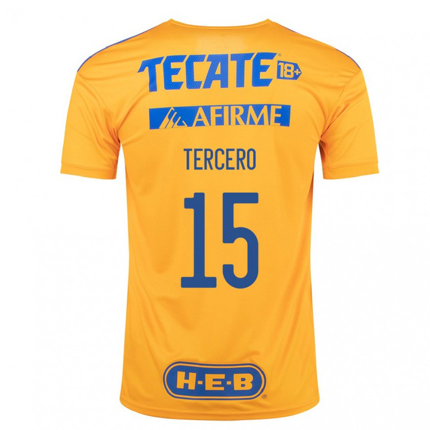 Kandiny Herren Eduardo Tercero #15 Hummel Gelb Heimtrikot Trikot 2022/23 T-shirt