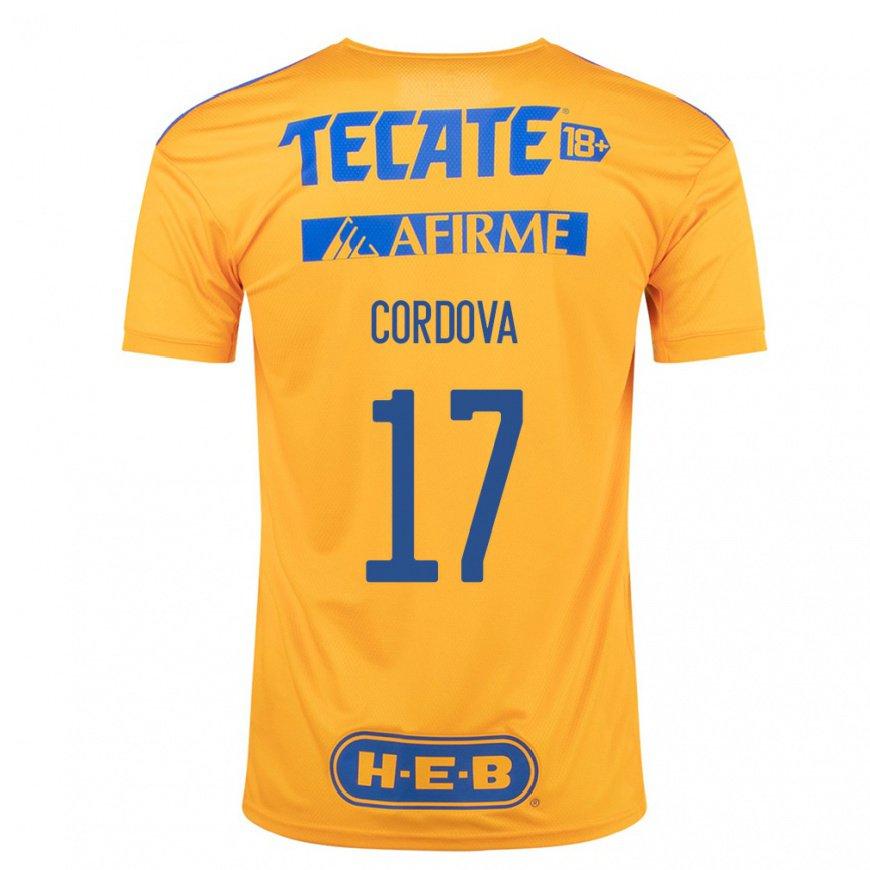 Kandiny Herren Sebastian Cordova #17 Hummel Gelb Heimtrikot Trikot 2022/23 T-shirt