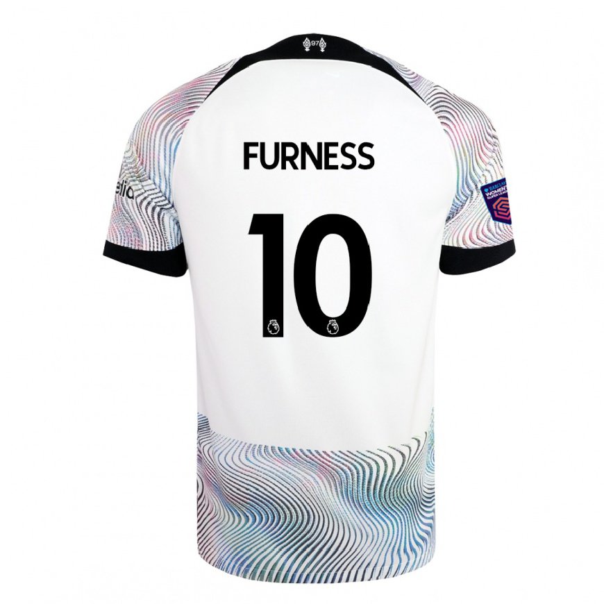 Kandiny Herren Rachel Furness #10 Weiß Bunt Auswärtstrikot Trikot 2022/23 T-shirt