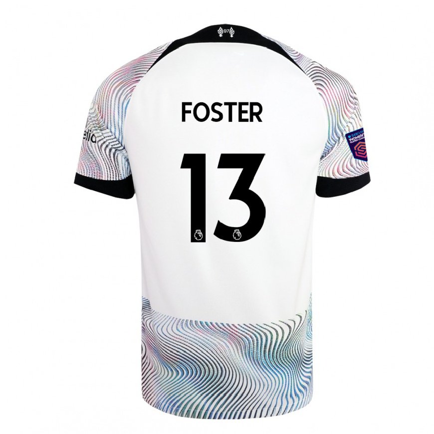Kandiny Herren Rylee Foster #13 Weiß Bunt Auswärtstrikot Trikot 2022/23 T-shirt