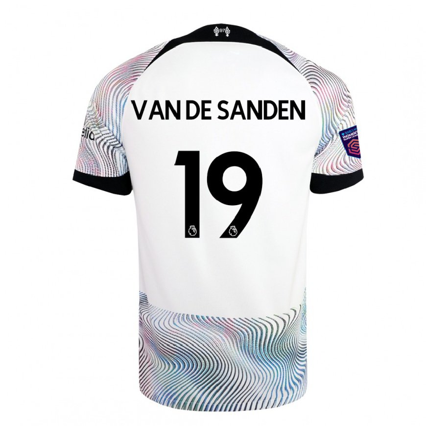 Kandiny Herren Shanice Van De Sanden #19 Weiß Bunt Auswärtstrikot Trikot 2022/23 T-shirt