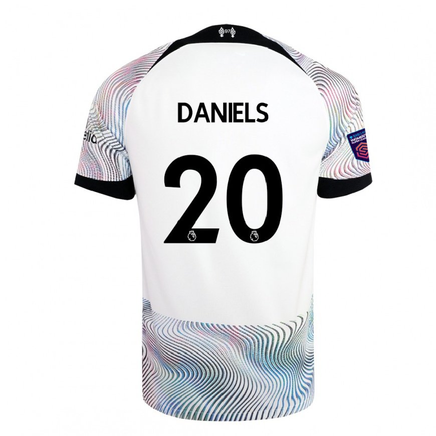 Kandiny Herren Yana Daniels #20 Weiß Bunt Auswärtstrikot Trikot 2022/23 T-shirt