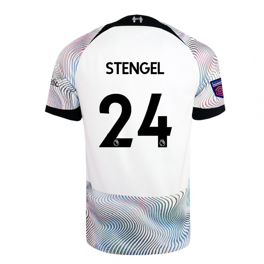 Kandiny Herren Katie Stengel #24 Weiß Bunt Auswärtstrikot Trikot 2022/23 T-shirt