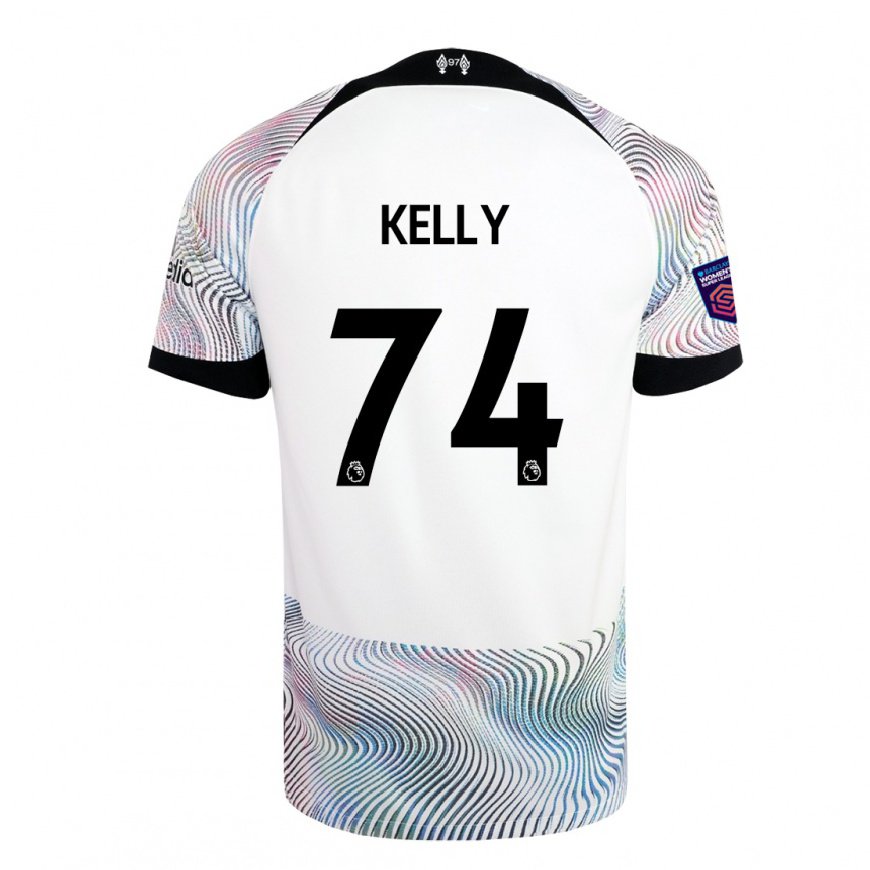 Kandiny Herren Oscar Kelly #74 Weiß Bunt Auswärtstrikot Trikot 2022/23 T-shirt