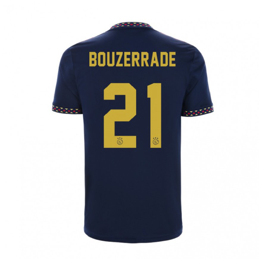 Kandiny Herren Zaina Bouzerrade #21 Dunkelblau Auswärtstrikot Trikot 2022/23 T-shirt