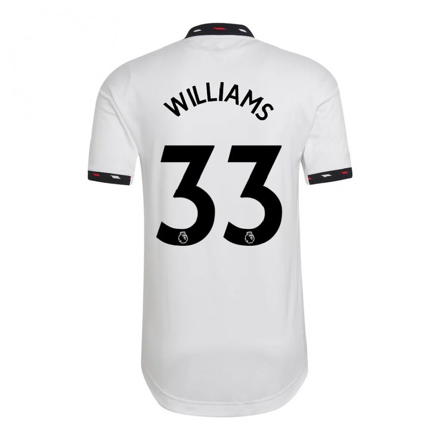Kandiny Herren Brandon Williams #33 Weiß Auswärtstrikot Trikot 2022/23 T-shirt