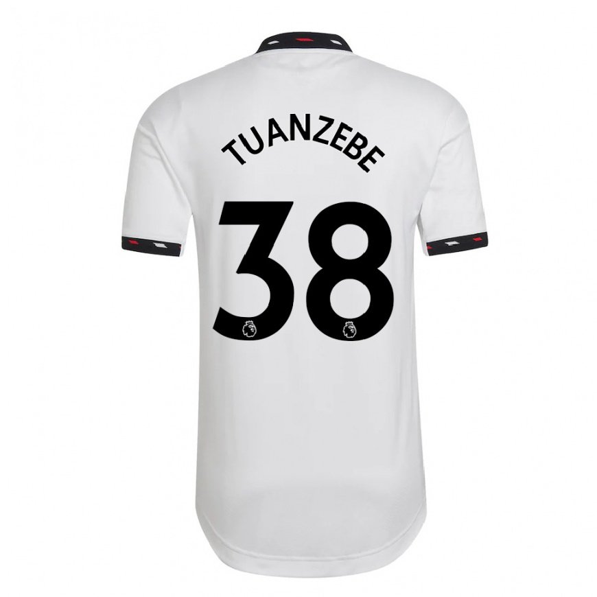 Kandiny Herren Axel Tuanzebe #38 Weiß Auswärtstrikot Trikot 2022/23 T-shirt