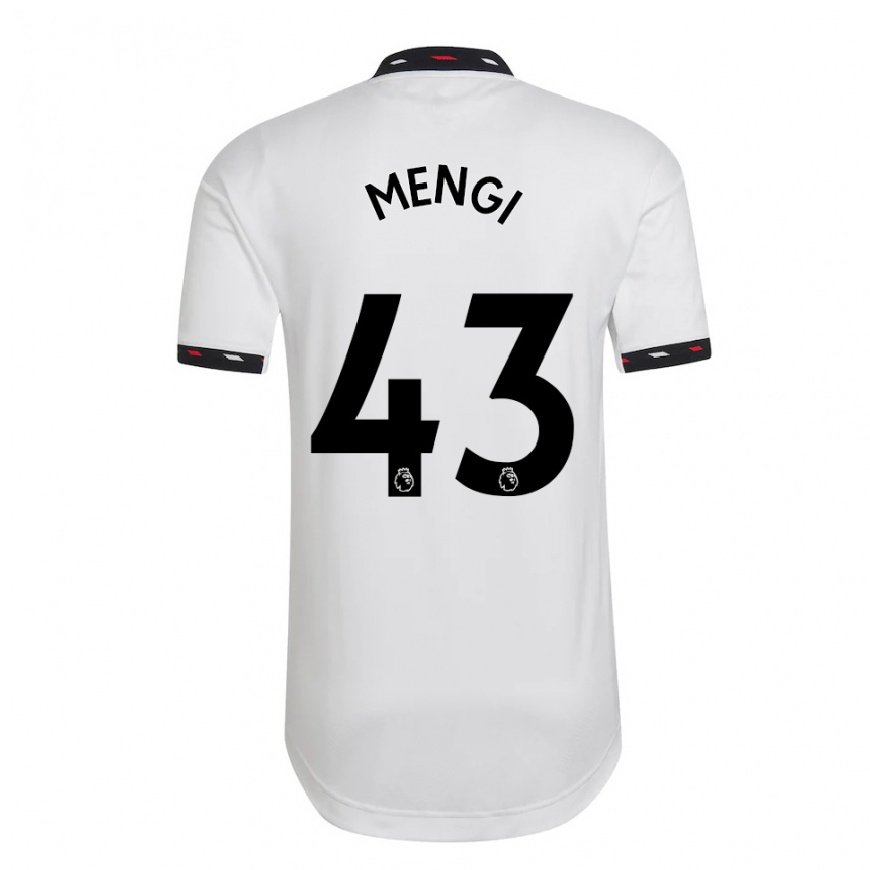 Kandiny Herren Teden Mengi #43 Weiß Auswärtstrikot Trikot 2022/23 T-shirt