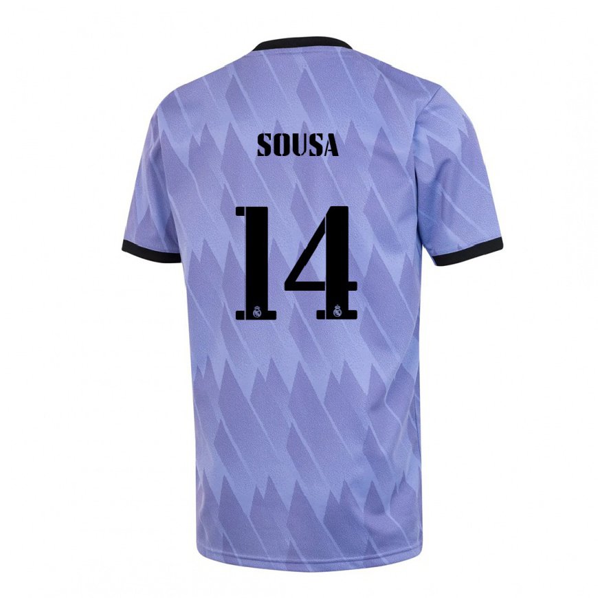 Kandiny Herren Kathellen Sousa #14 Lila Schwarz Auswärtstrikot Trikot 2022/23 T-shirt