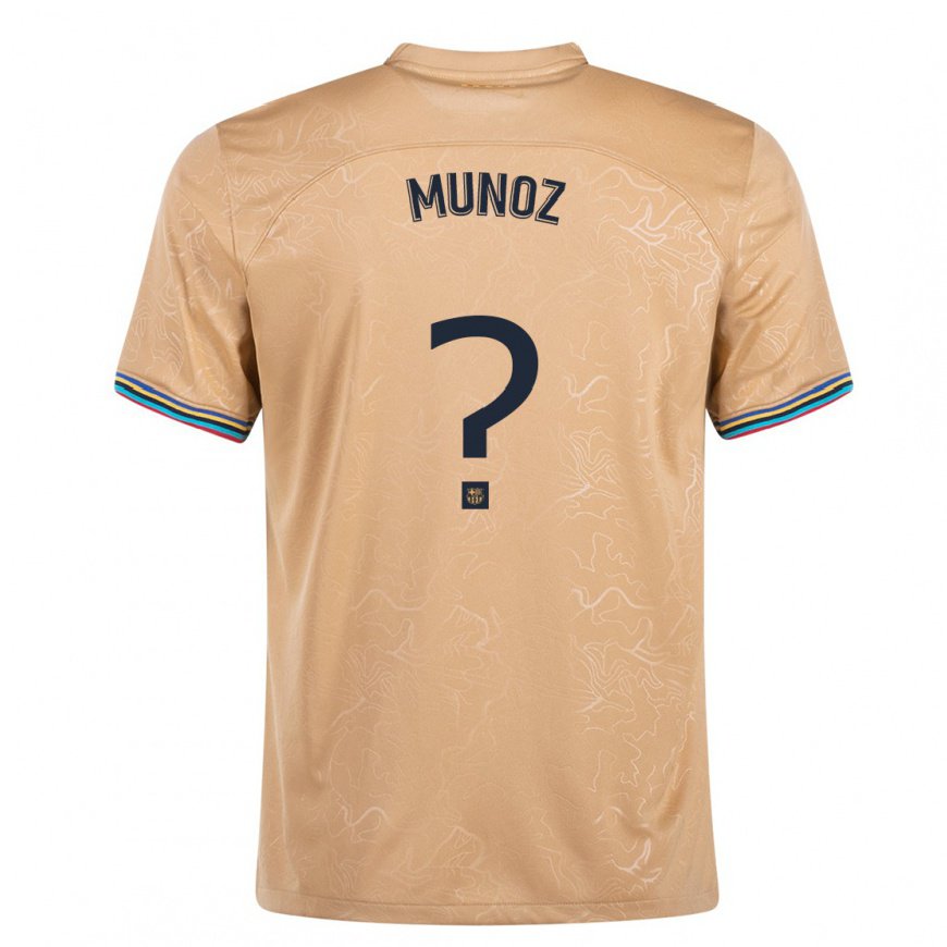 Kandiny Herren Pol Munoz #0 Gold Auswärtstrikot Trikot 2022/23 T-Shirt