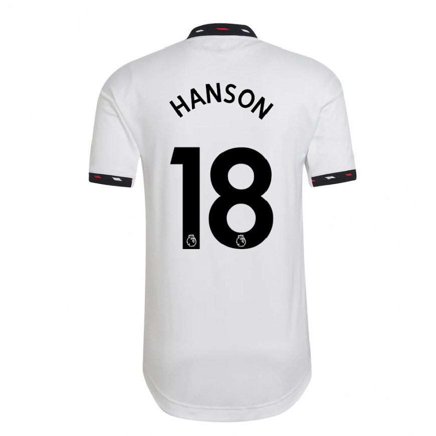 Kandiny Herren Kirsty Hanson #18 Weiß Auswärtstrikot Trikot 2022/23 T-shirt