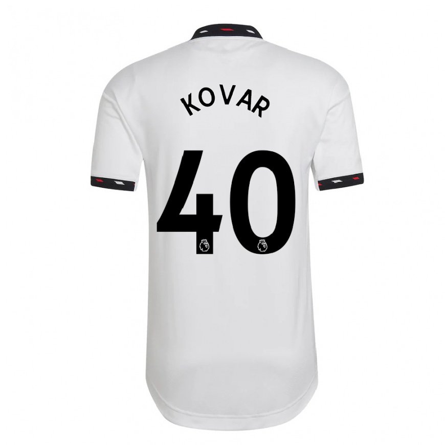 Kandiny Herren Matej Kovar #40 Weiß Auswärtstrikot Trikot 2022/23 T-shirt