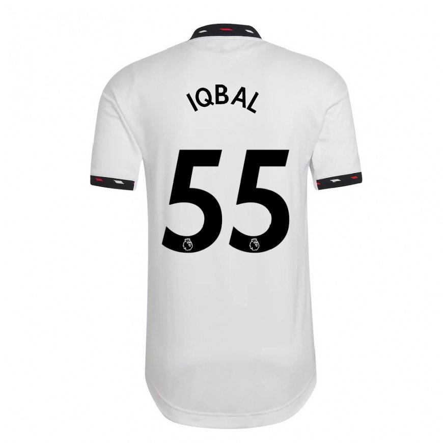 Kandiny Herren Zidane Iqbal #55 Weiß Auswärtstrikot Trikot 2022/23 T-shirt