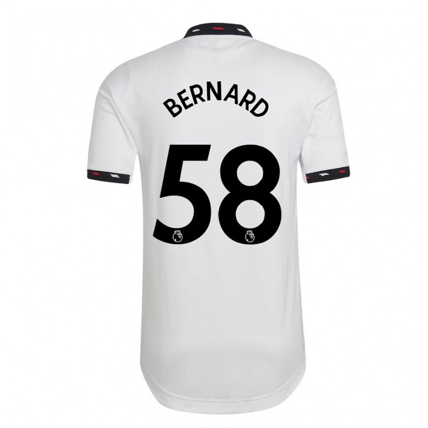 Kandiny Herren Bernard #58 Weiß Auswärtstrikot Trikot 2022/23 T-shirt