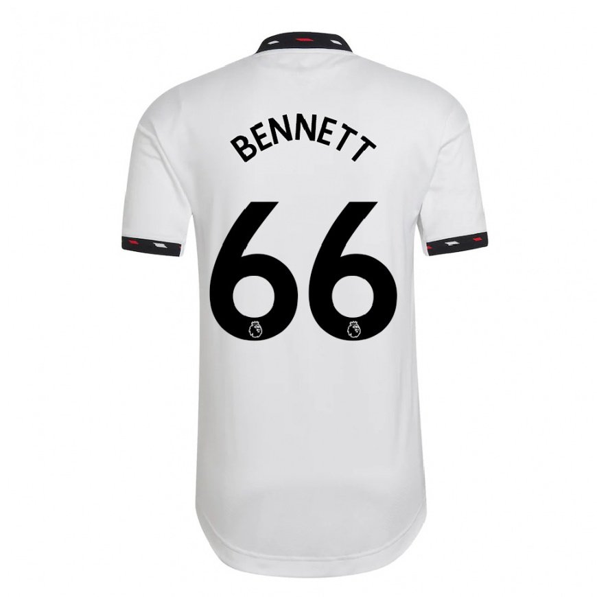 Kandiny Herren Rhys Bennett #66 Weiß Auswärtstrikot Trikot 2022/23 T-shirt