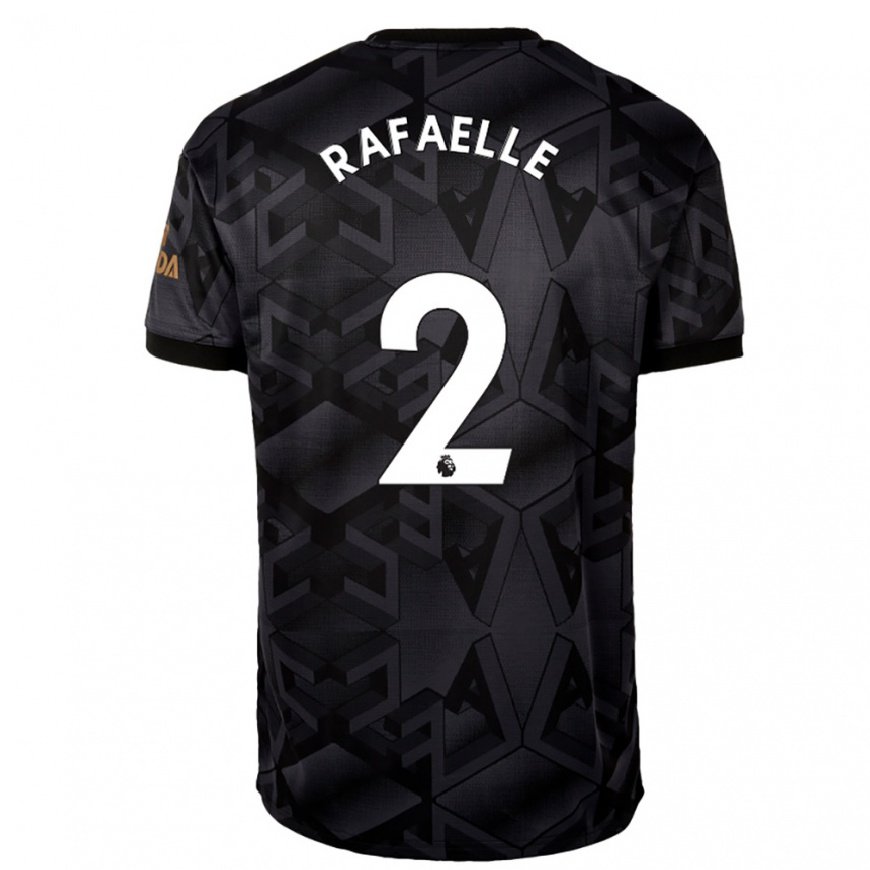Kandiny Herren Rafaelle Souza #2 Schwarz Grau Auswärtstrikot Trikot 2022/23 T-shirt