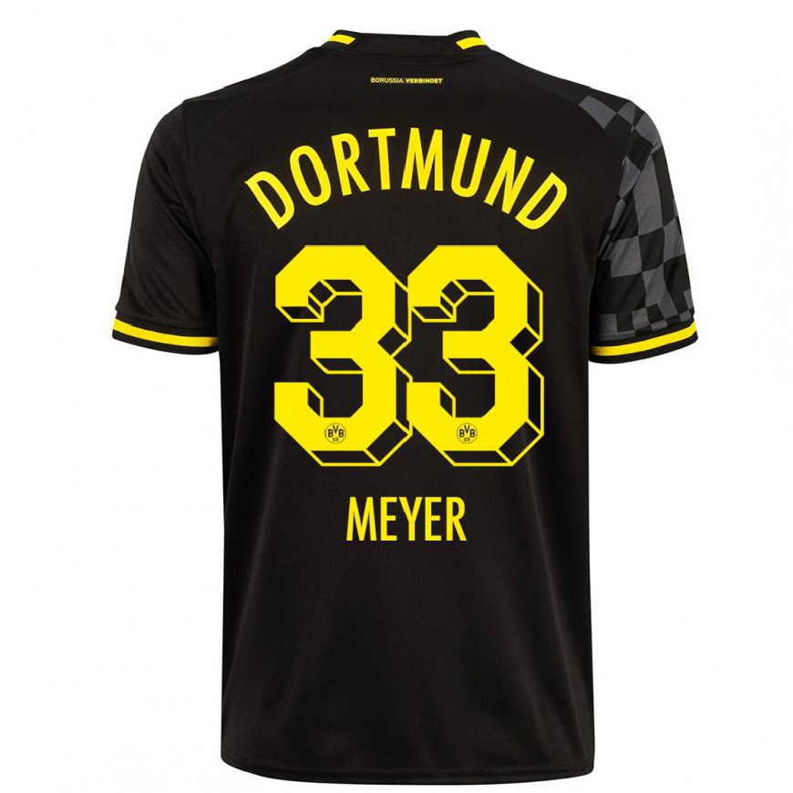 Kandiny Herren Alexander Meyer #33 Schwarz Auswärtstrikot Trikot 2022/23 T-Shirt