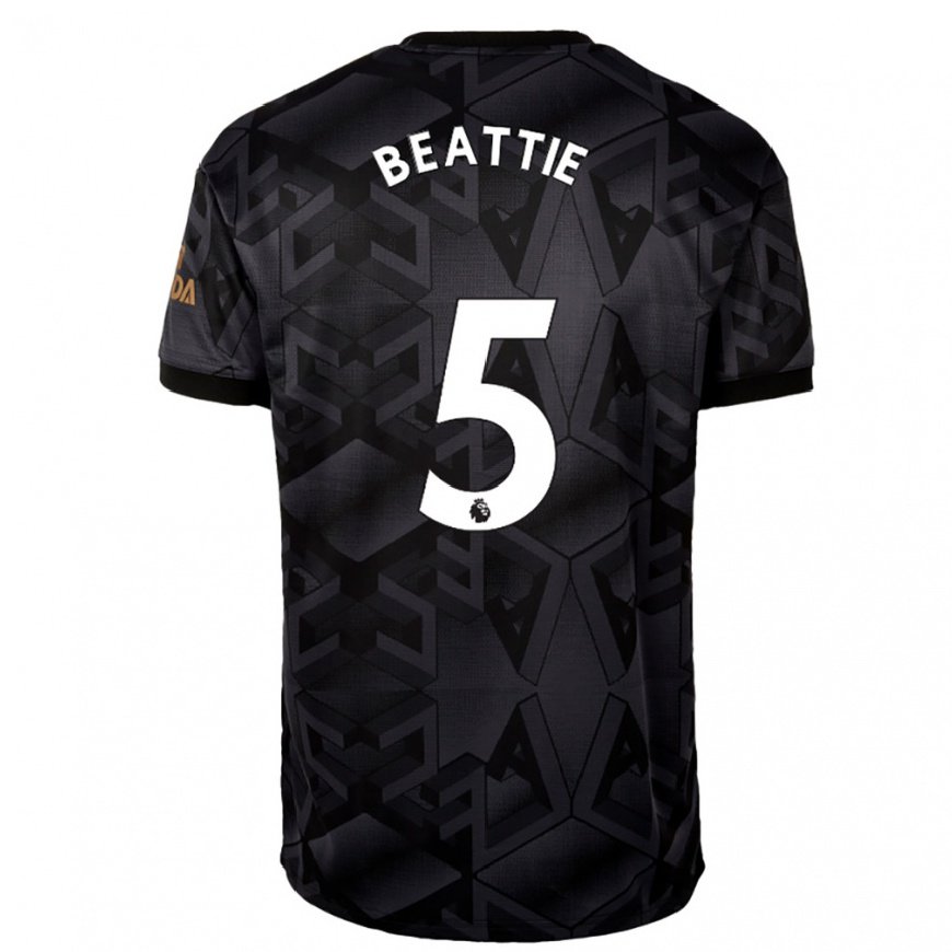 Kandiny Herren Jen Beattie #5 Schwarz Grau Auswärtstrikot Trikot 2022/23 T-shirt