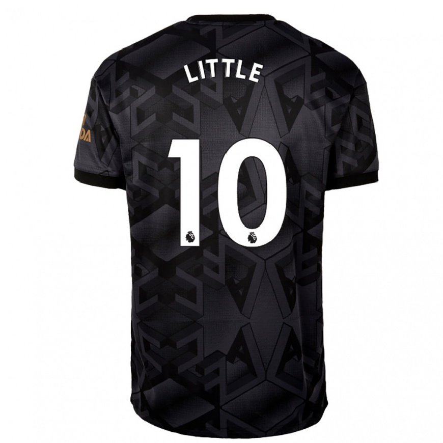 Kandiny Herren Kim Little #10 Schwarz Grau Auswärtstrikot Trikot 2022/23 T-shirt