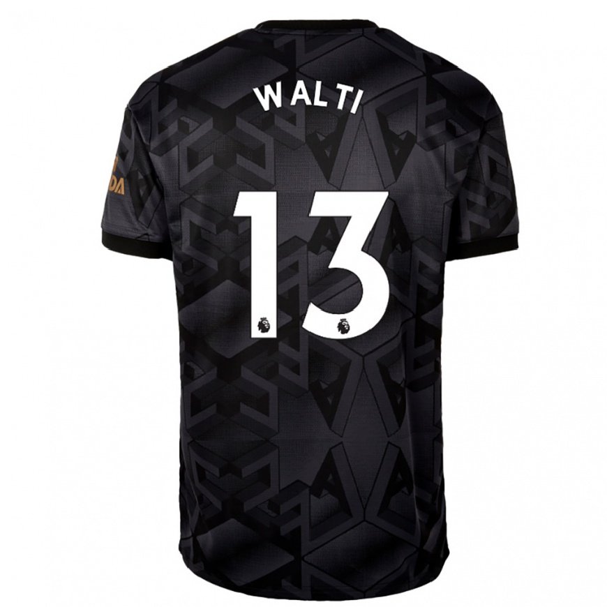 Kandiny Herren Lia Walti #13 Schwarz Grau Auswärtstrikot Trikot 2022/23 T-shirt