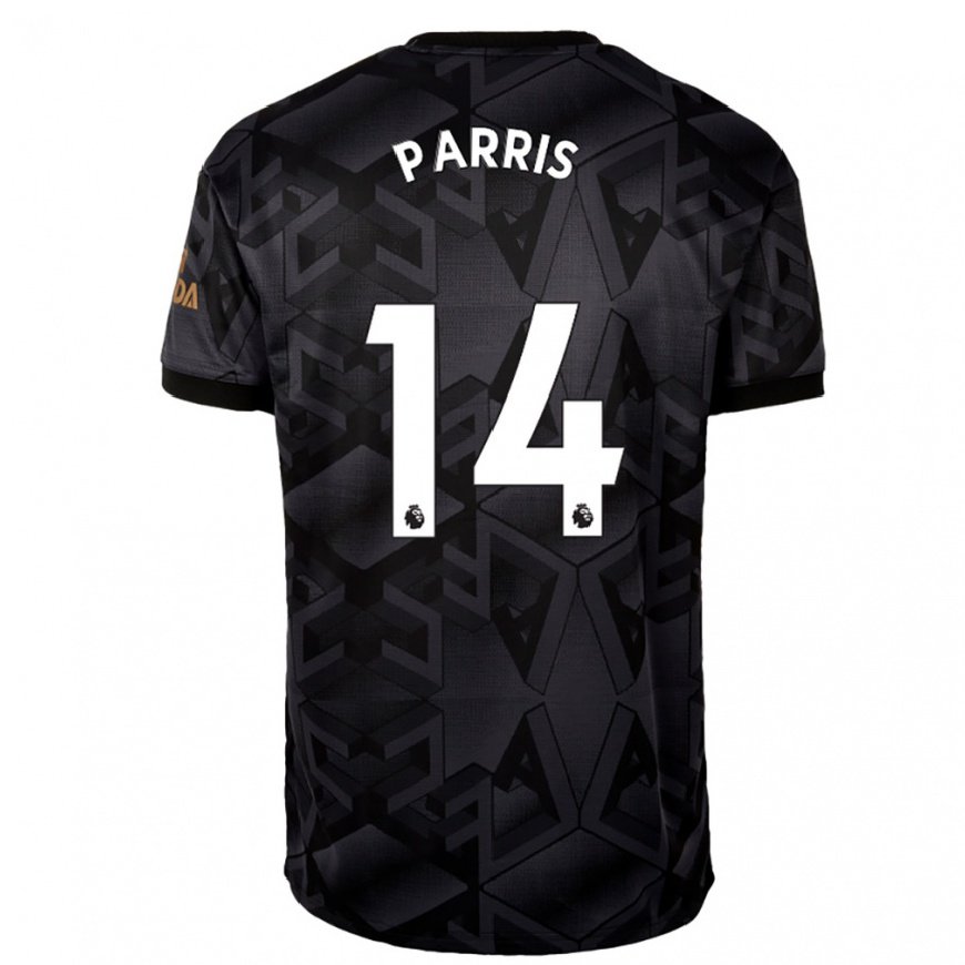 Kandiny Herren Nikita Parris #14 Schwarz Grau Auswärtstrikot Trikot 2022/23 T-shirt