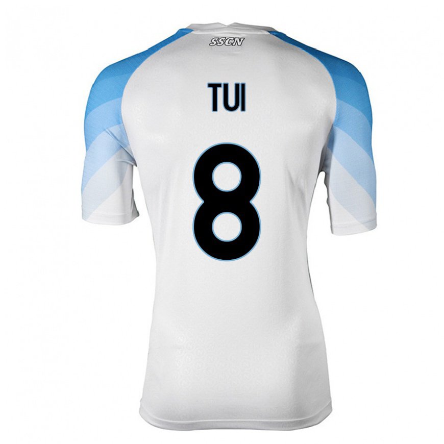 Kandiny Herren Sara Tui #8 Weiß Himmelblau Auswärtstrikot Trikot 2022/23 T-Shirt