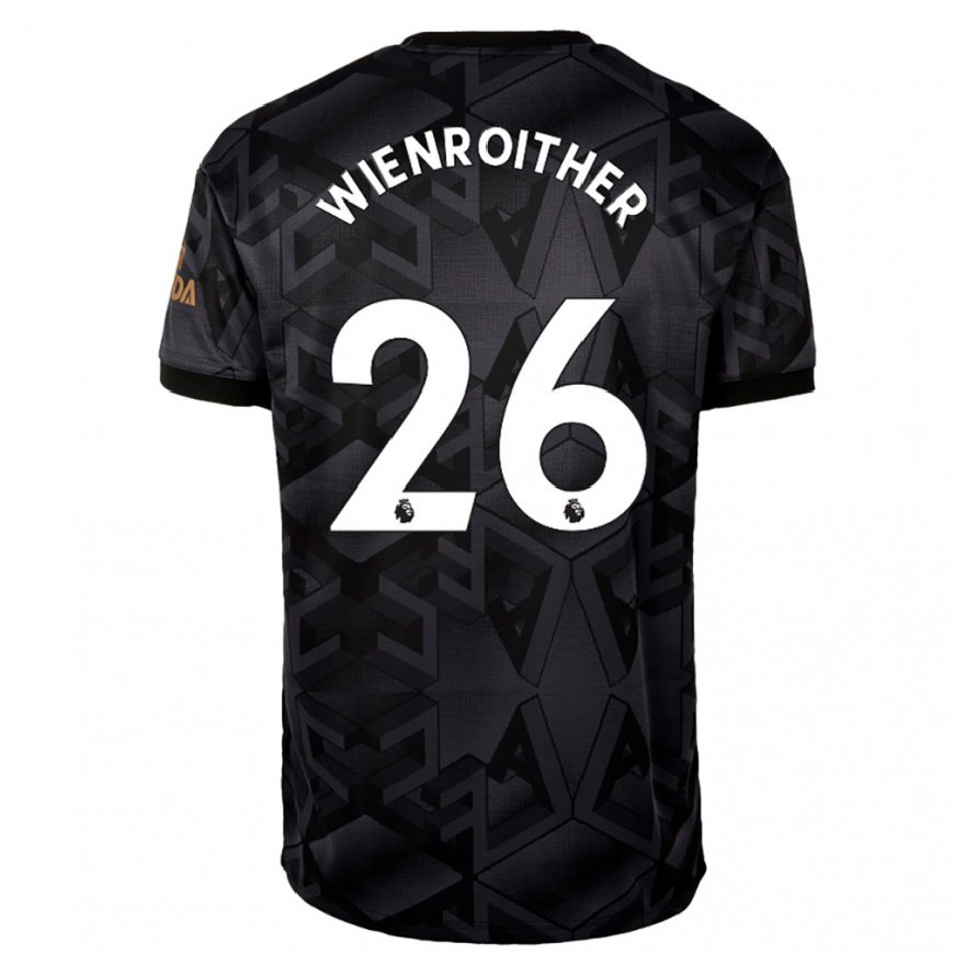 Kandiny Herren Laura Wienroither #26 Schwarz Grau Auswärtstrikot Trikot 2022/23 T-shirt