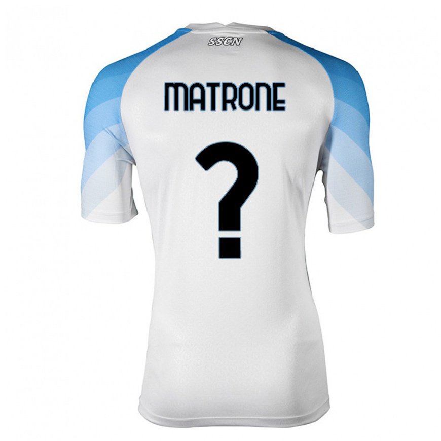 Kandiny Herren Manuel Matrone #0 Weiß Himmelblau Auswärtstrikot Trikot 2022/23 T-Shirt