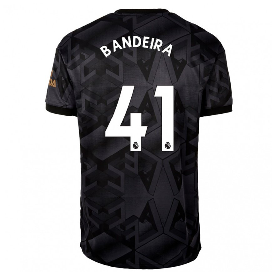 Kandiny Herren Mauro Bandeira #41 Schwarz Grau Auswärtstrikot Trikot 2022/23 T-shirt