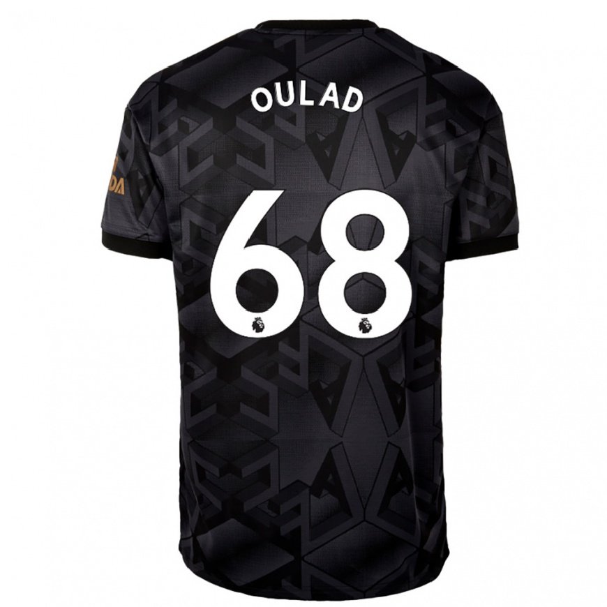Kandiny Herren Salah-eddine Oulad M'hand #68 Schwarz Grau Auswärtstrikot Trikot 2022/23 T-shirt