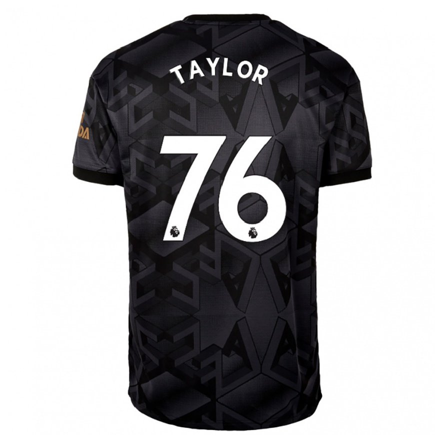 Kandiny Herren Kido Taylor Hart #76 Schwarz Grau Auswärtstrikot Trikot 2022/23 T-shirt