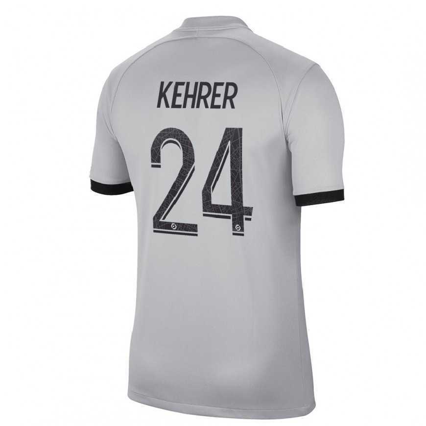 Kandiny Herren Thilo Kehrer #24 Grau Auswärtstrikot Trikot 2022/23 T-Shirt