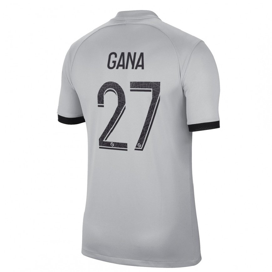 Kandiny Herren Idrissa Gana Gueye #27 Grau Auswärtstrikot Trikot 2022/23 T-Shirt