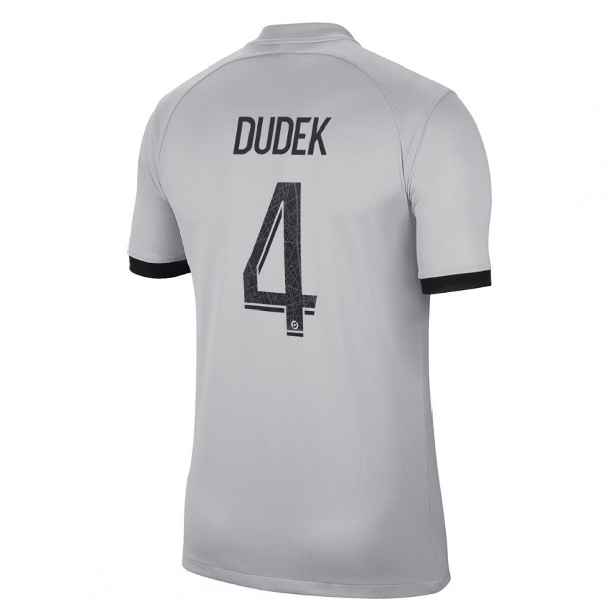 Kandiny Herren Paulina Dudek #4 Grau Auswärtstrikot Trikot 2022/23 T-Shirt