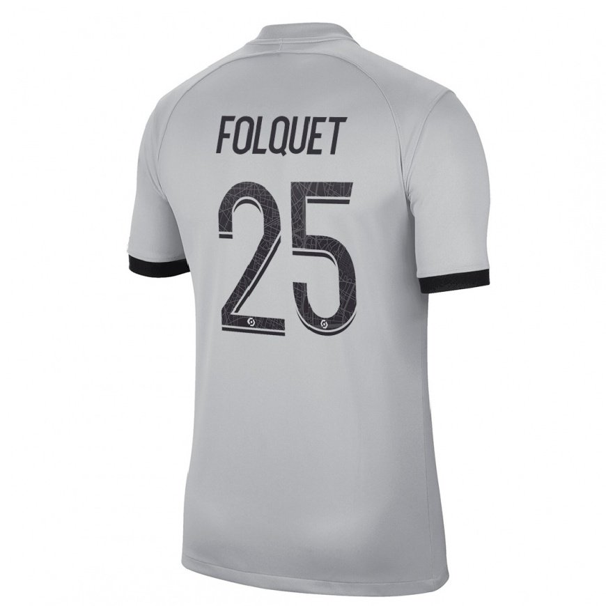 Kandiny Herren Magnaba Folquet #25 Grau Auswärtstrikot Trikot 2022/23 T-Shirt