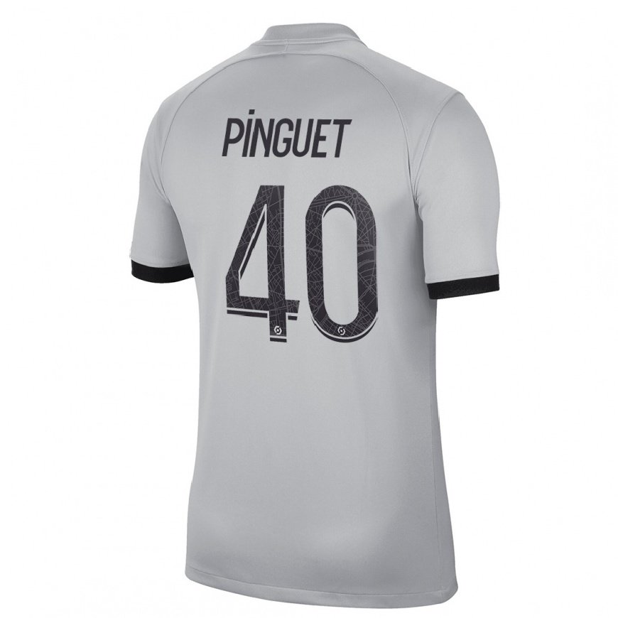 Kandiny Herren Alice Pinguet #40 Grau Auswärtstrikot Trikot 2022/23 T-Shirt