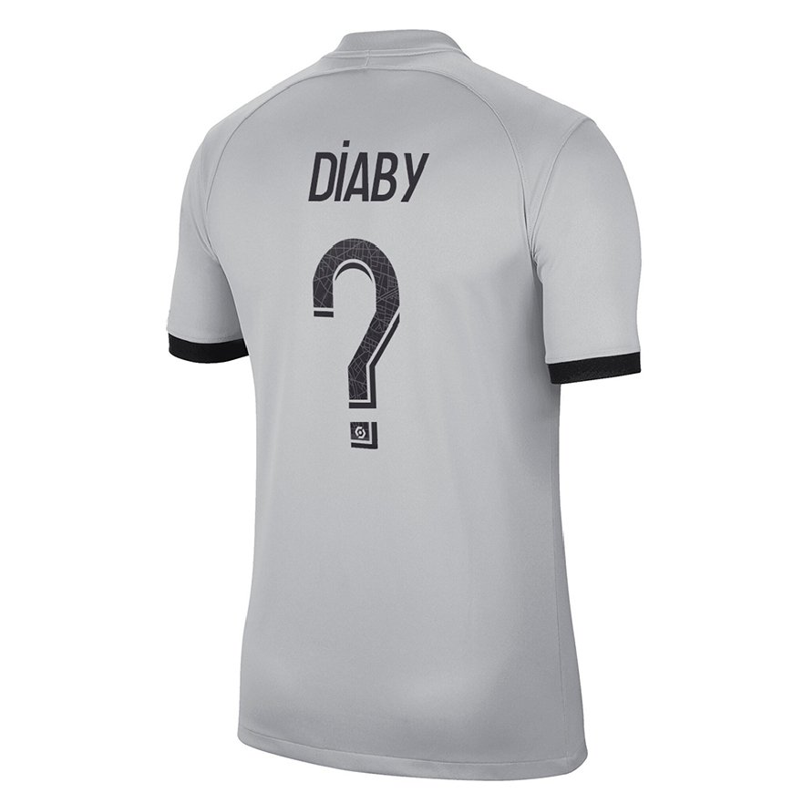 Kandiny Herren Ibrahima Diaby #0 Grau Auswärtstrikot Trikot 2022/23 T-Shirt