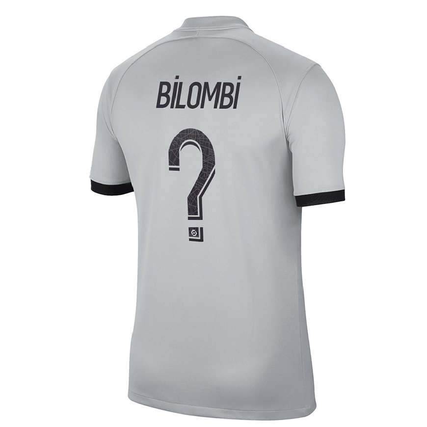 Kandiny Herren Landryna Lushimba Bilombi #0 Grau Auswärtstrikot Trikot 2022/23 T-Shirt