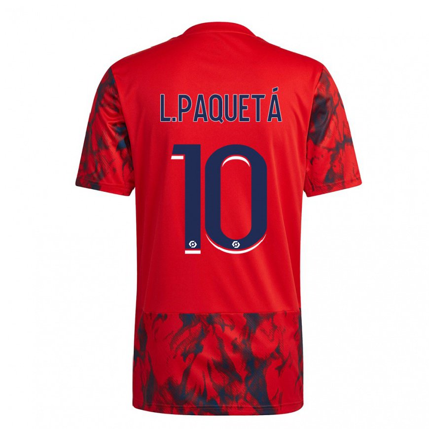 Kandiny Herren Lucas Paqueta #10 Roter Raum Auswärtstrikot Trikot 2022/23 T-Shirt