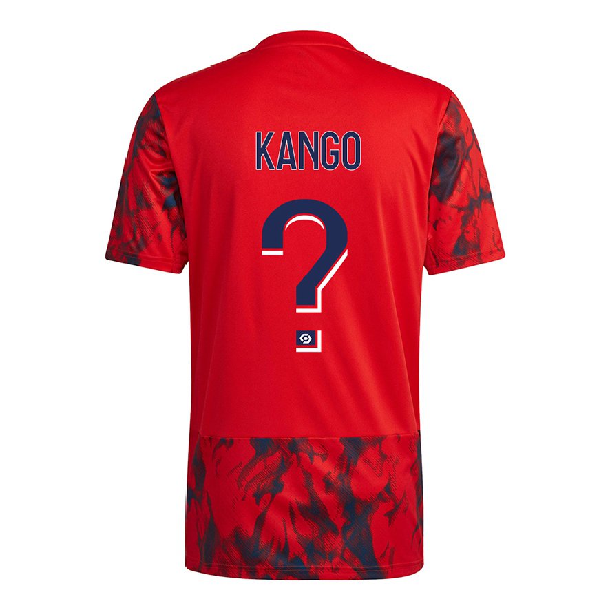 Kandiny Herren Steeve Kango #0 Roter Raum Auswärtstrikot Trikot 2022/23 T-Shirt