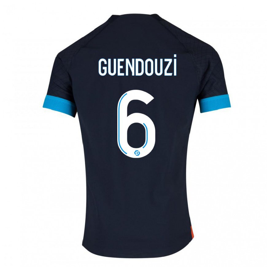 Kandiny Herren Matteo Guendouzi #6 Schwarz Olympia Auswärtstrikot Trikot 2022/23 T-Shirt